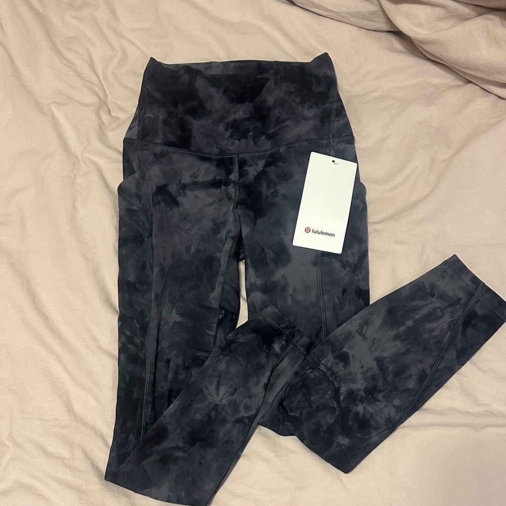 lululemon athletica Black Tie-Dye Leggings